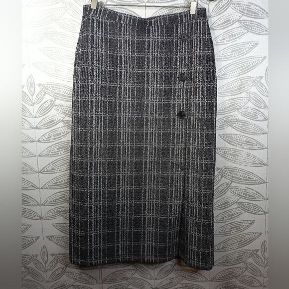 Banana Republic Skirt Midi Plaid Academia - Picture 8 of 8